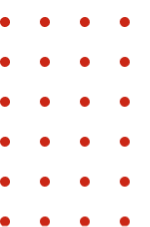 Uniform grid of red dots